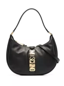 Moschino сумка на плечо с логотипом, черный
