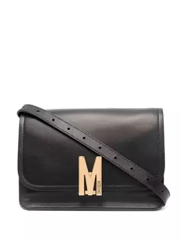 Moschino сумка на плечо с логотипом, черный