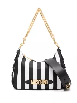 Moschino сумка на плечо с логотипом, черный