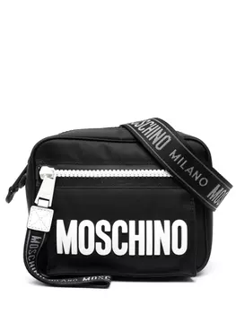 Moschino сумка на плечо с логотипом, черный