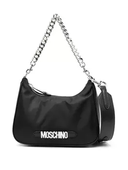 Moschino сумка на плечо с логотипом, черный