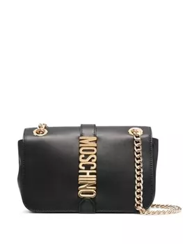 Moschino сумка на плечо с логотипом, черный