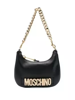 Moschino сумка на плечо с логотипом, черный