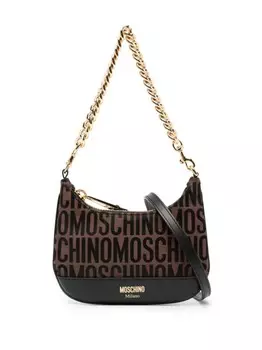 Moschino сумка на плечо с логотипом, черный