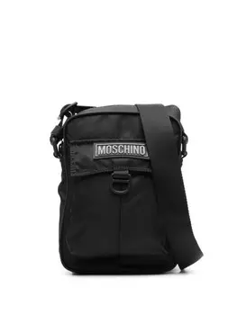Moschino сумка на плечо с логотипом, черный