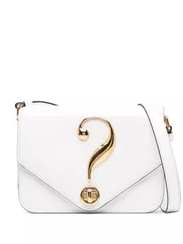 Moschino сумка на плечо с металлическим декором, белый