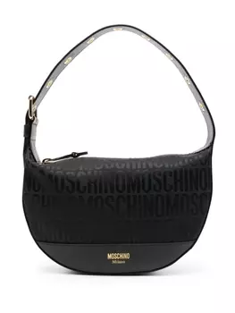Moschino сумка на плечо с монограммой, черный