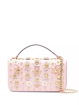 Moschino сумка на плечо с заклепками, розовый