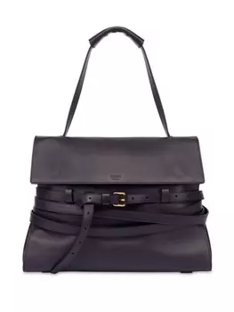 Moschino сумка на плечо Tie Me среднего размера, фиолетовый