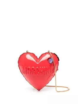Moschino сумка на плечо в форме сердца, красный