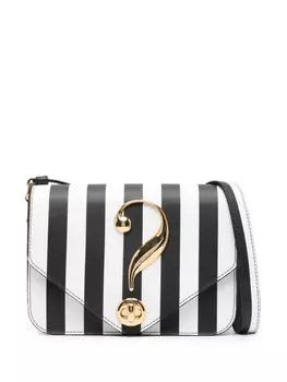 Moschino сумка на плечо в полоску, черный