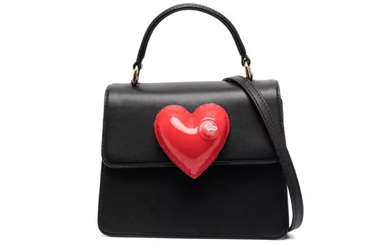 MOSCHINO Сумка-шоппер, сумка-шоппер, сумка через плечо, женская черная кожаная сумка