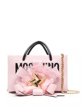 Moschino сумка-тоут с бантом, розовый