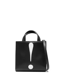 Moschino сумка-тоут с логотипом, черный