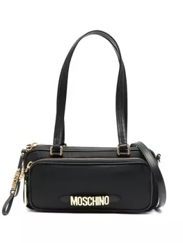 Moschino сумка-тоут с логотипом, черный