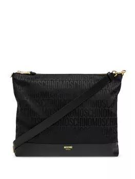 Moschino сумка-тоут с логотипом, синий