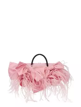 Moschino сумка-тоут с перьями, розовый