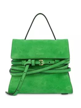 Moschino сумка-тоут с ремнем, зеленый
