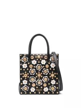 Moschino сумка-тоут с заклепками, черный