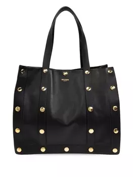 Moschino сумка-тоут с заклепками, черный