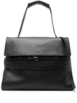 Moschino сумка-тоут Tie Me среднего размера, черный