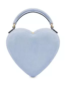 Moschino сумка-тоут в форме сердца, синий