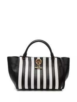 Moschino сумка-тоут в полоску, черный