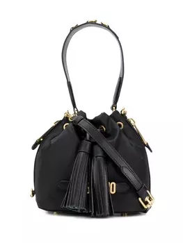 Moschino сумка-ведро с логотипом, черный