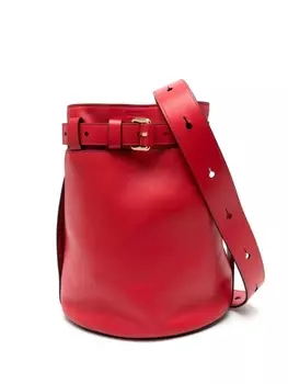 Moschino сумка-ведро с поясом, красный