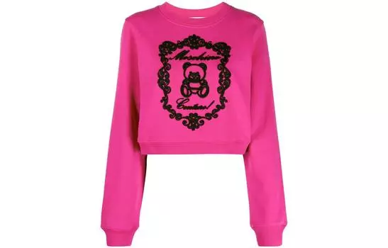 MOSCHINO Свитшот женские темно-розовая