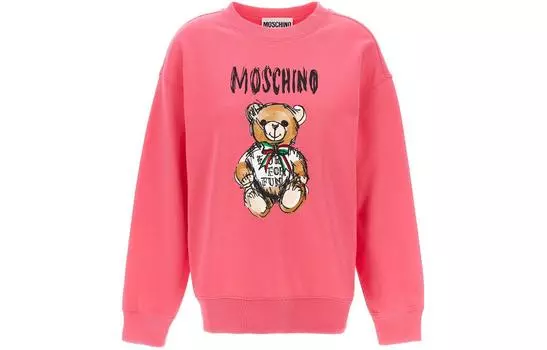 MOSCHINO Свитшот женский розовый