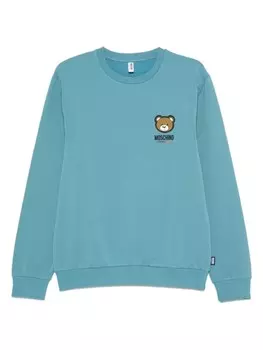 Moschino толстовка с аппликацией Teddy Bear, синий