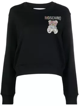 Moschino толстовка с графичным принтом, черный