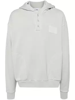 Moschino толстовка с капюшоном и нашивкой-логотипом, серый