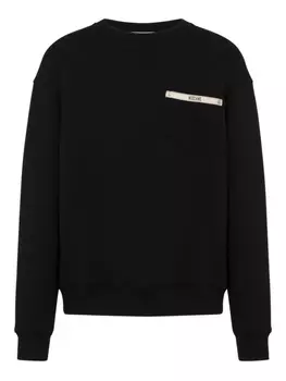 Moschino толстовка с карманом, черный