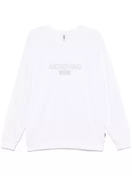 Moschino толстовка с логотипом, белый