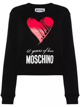 Moschino толстовка с логотипом, черный