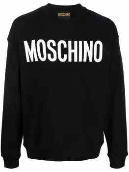 Moschino толстовка с логотипом, черный