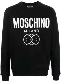 Moschino толстовка с логотипом, черный