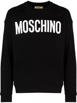 Moschino толстовка с логотипом, черный