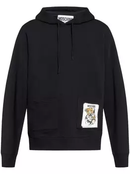 Moschino толстовка с логотипом, черный