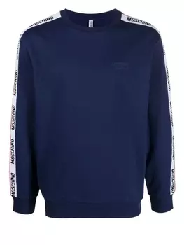 Moschino толстовка с логотипом, синий