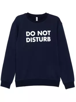 Moschino толстовка с надписью, синий