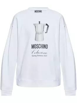 Moschino толстовка с принтом, белый