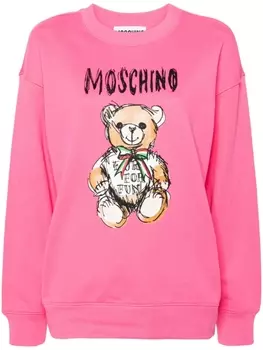 Moschino толстовка с принтом, розовый