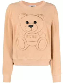 Moschino толстовка Teddy Bear, коричневый