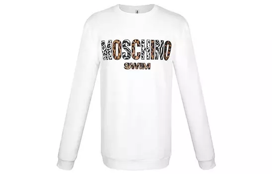 MOSCHINO Толстовка унисекс белая
