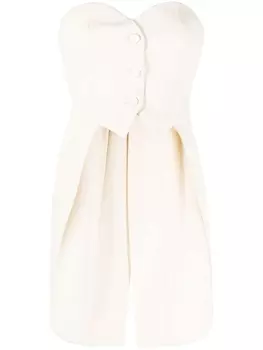 Moschino топ асимметричного кроя, нейтральный цвет