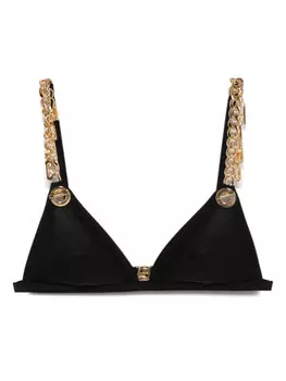 Moschino топ бикини с подвеской, черный