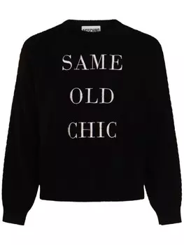 Moschino Тот же старый шикарный свитер, черный